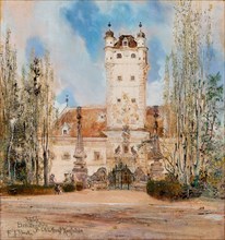 Greillenstein Castle, 1885-1886. Artist: Romako, Anton (1832-1889)