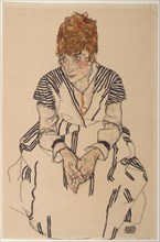 Portrait of the Artist's Sister-in-Law, Adele Harms, 1917. Artist: Schiele, Egon (1890?1918)