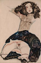Black-Haired Girl with Lifted Skirt, 1911. Artist: Schiele, Egon (1890?1918)