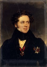 Portrait of Count Alexey Alexeyevich Perovsky (1787-1837), writer Antony Pogorelsky, 1827. Artist: Daffinger, Moritz Michael (1790-1849)