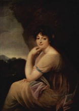 Portrait of Yekaterina Bakunina (1777-1846), c. 1815. Artist: Grassi, Józef (1757-1838)