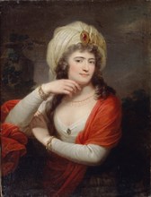 Portrait of Aleksandra Branicka (1754-1838), lady-in-waiting of Catherine II, 1793. Artist: Grassi, Józef (1757-1838)