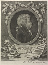 Wolfgang Amadeus Mozart, 1793. Artist: Kohl, Clemens (1754-1807)