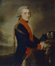 Portrait of Count Artemy Ivanovich Lazarev (1768-1791), 1790s. Artist: Lampi, Johann-Baptist von, the Elder (1751-1830)