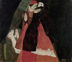 Cardinal and Nun (Tenderness), 1912. Artist: Schiele, Egon (1890?1918)