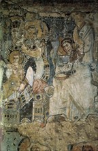 The Annunciation (Fresco in Santa Maria Antiqua), 565-578. Artist: Byzantine Master