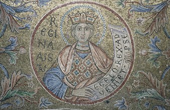 The Queen of Sheba (Detail of Interior Mosaics in the St. Mark's Basilica), 13th century. Artist: Byzantine Master