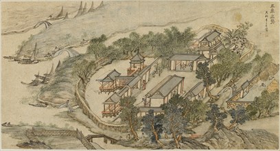 The Five Deer Hermitage, Early 17th cen.. Artist: Li Shida (active 1580-1621)