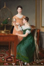 Mendel Levin Nathanson's Elder Daughters, Bella and Hanna, 1820. Artist: Eckersberg, Christoffer-Wilhelm (1783-1853)
