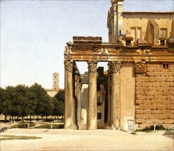 View of the Via Sacra, Rome, 1814. Artist: Eckersberg, Christoffer-Wilhelm (1783-1853)