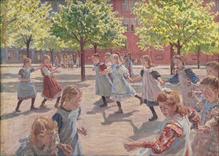Playing Children, 1907-1908. Artist: Hansen, Peter (1869-1928)