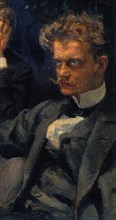 The Symposium, (Detail: Jean Sibelius), 1894. Artist: Gallen-Kallela, Akseli (1865-1931)