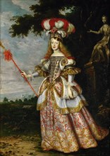 Margarita Teresa, Infanta of Spain (1651-1673), in a theatrical costume, 1667. Artist: Thomas, Jan (1617-1678)