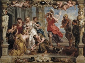 Achilles Discovered by Ulysses Among the Daughters of Lycomedes at Skyros, 1630-1635. Artist: Rubens, Pieter Paul (1577-1640)