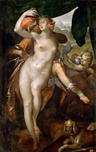 Venus and Adonis, ca 1595-1597. Artist: Spranger, Bartholomeus (1546-1611)