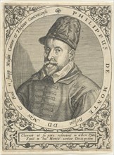 Portrait of the Composer Philippe de Monte (1521-1603), c. 1598. Artist: Bry, Theodor de (1528-1598)