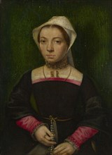A Lady with a Rosary, c. 1550. Artist: Hemessen, Catharina, van (1527/28-after 1580)