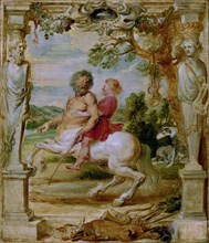 Achilles educated by the centaur Chiron, 1630-1635. Artist: Rubens, Pieter Paul (1577-1640)