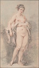 Standing Nude Girl. Artist: Boucher, François (1703-1770)