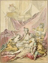 The Pasha in His Harem, ca 1735-1739. Artist: Boucher, François (1703-1770)