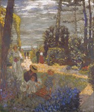 The Terrace at Vasouy, the Garden, 1901. Artist: Vuillard, Édouard (1868-1940)