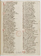 Ménagier de Paris, a manuscript page, 1393. Artist: Anonymous master