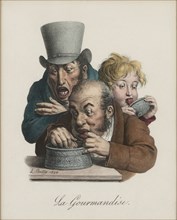 The gluttony, 1824-1825. Artist: Boilly, Louis-Léopold (1761-1845)