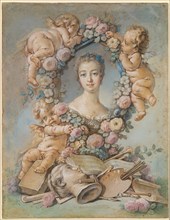 Portrait of the Marquise de Pompadour (1721-1764), 1754. Artist: Boucher, François (1703-1770)