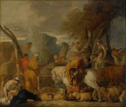 Abraham in Egypt. Artist: Bourdon, Sébastien (1616-1671)