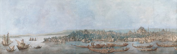 Panorama of Sarayburnu, Late 18th cent.. Artist: Cassas, Louis-François (1756-1827)