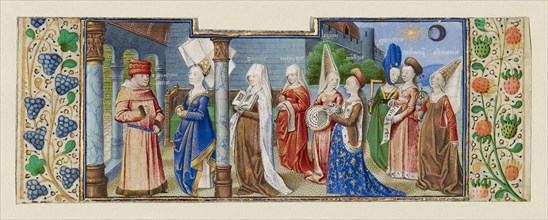 Philosophy Presenting the Seven Liberal Arts to Boethius, ca 1465. Artist: Coëtivy Master (active c. 1450-1485)