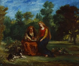 The Education of the Virgin, 1852. Artist: Delacroix, Eugène (1798-1863)