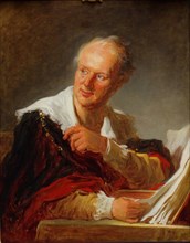 Portrait of Denis Diderot (1713?1784), ca 1769. Artist: Fragonard, Jean Honoré (1732-1806)