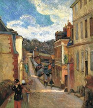 Rue Jouvenet in Rouen, 1884. Artist: Gauguin, Paul Eugéne Henri (1848-1903)