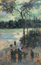 The Fire at the River Bank, 1886. Artist: Gauguin, Paul Eugéne Henri (1848-1903)