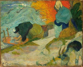 Washerwomen in Arles (Laveuses à Arles), 1888. Artist: Gauguin, Paul Eugéne Henri (1848-1903)