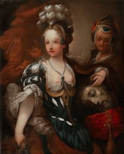 Judith with the Head of Holofernes, Mid of the 18th cen.. Artist: Grimou, Alexis (1678-1733)