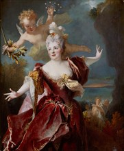 Portrait of Marie Anne de Châteauneuf , called Mademoiselle Duclos, in the role of Ariadne, ca 1712. Artist: Largillière, Nicolas, de (1656-1746)
