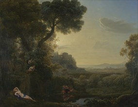 Landscape with Narcissus and Echo, 1644. Artist: Lorrain, Claude (1600-1682)
