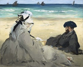 On the Beach, 1873. Artist: Manet, Édouard (1832-1883)