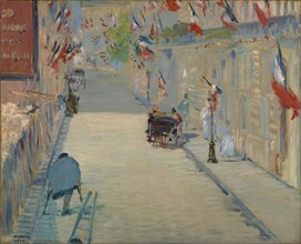 The Rue Mosnier with Flags, 1878. Artist: Manet, Édouard (1832-1883)