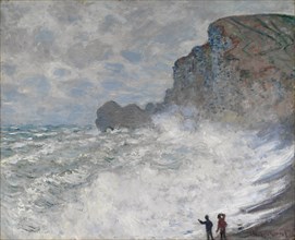 Rough weather at Étretat, 1883. Artist: Monet, Claude (1840-1926)
