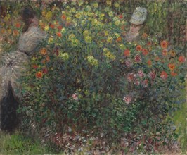 Ladies in Flowers, 1875. Artist: Monet, Claude (1840-1926)
