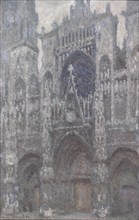 Rouen Cathedral. The portal, Grey Weather, 1892. Artist: Monet, Claude (1840-1926)