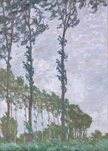 Wind Effect, Series of The Poplars, 1891. Artist: Monet, Claude (1840-1926)