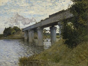 The Railroad bridge in Argenteuil, 1873-1874. Artist: Monet, Claude (1840-1926)
