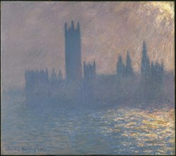 Houses of Parliament, Sunlight Effect (Le Parlement, effet de soleil), 1903. Artist: Monet, Claude (1840-1926)