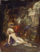 Pietà, c. 1876. Artist: Moreau, Gustave (1826-1898)