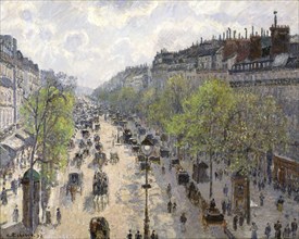 Boulevard Montmartre, Spring, 1897. Artist: Pissarro, Camille (1830-1903)