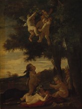 Cupids and Geniuses, 1630-1633. Artist: Poussin, Nicolas (1594-1665)